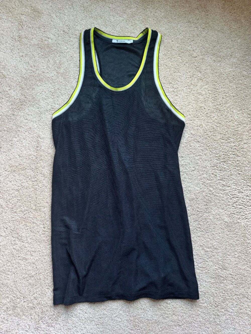 T by Alexander Wang Jersey Mesh Tank Dress